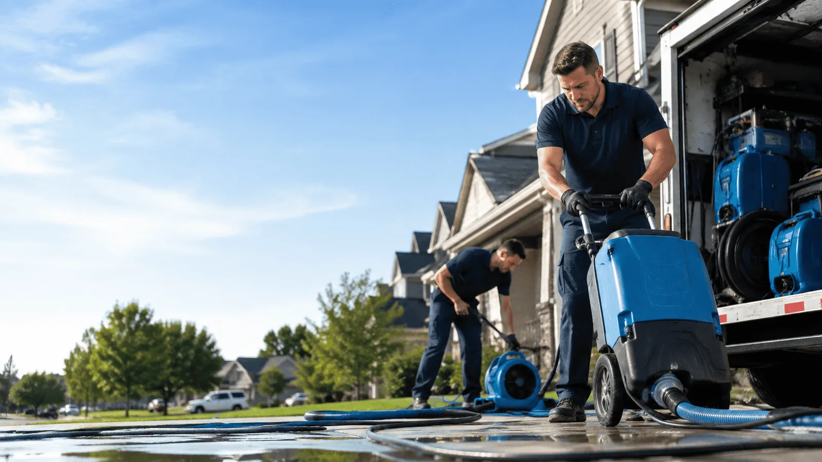 Dehumidification being performed in Claysville, PA